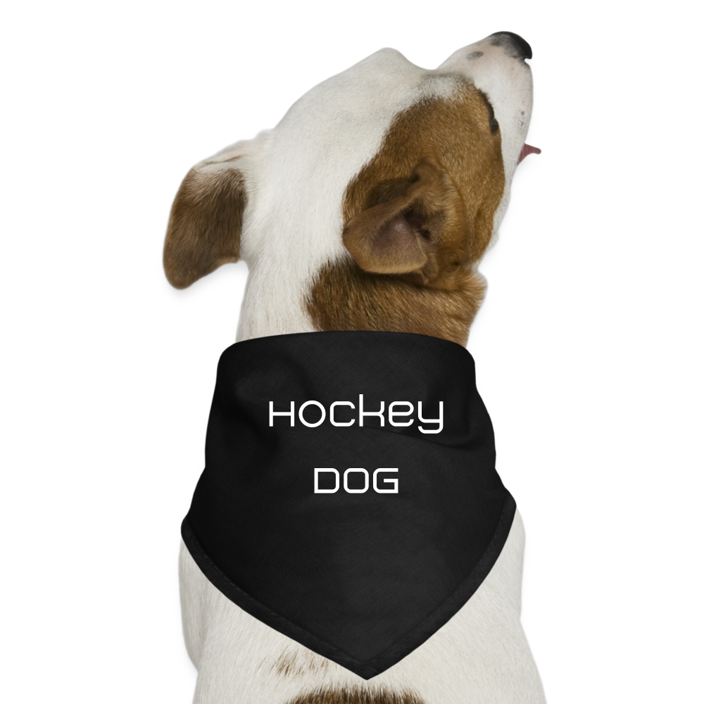 Hunde-Bandana Hockey DOG, Hunde Bekleidung Halstuch - Schwarz
